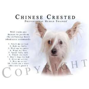  Chinese Crested Human Trainer Mouse Pad Dog Mousepad 