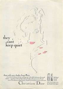 1967 Christian Dior, Soft Shades   Nails, Lipstick Ad  
