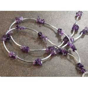  Boojee Amethyst Silver Id Lanyard