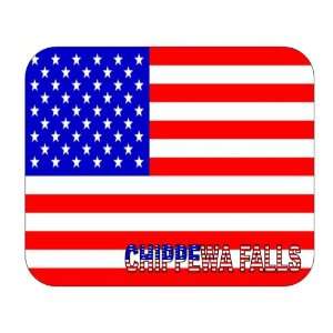  US Flag   Chippewa Falls, Wisconsin (WI) Mouse Pad 