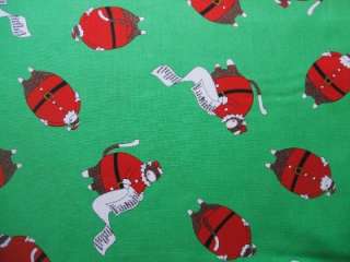 Moda Santas Little Helpers Christmas Sock Monkey Fabric  