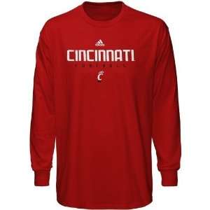  adidas Cincinnati Bearcats Youth Red Sideline Long Sleeve 