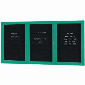   Green, Number of Doors Three, Size 48 H x 96 W
