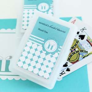  Something Blue Playing Cards with Personalized Labels 