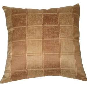 Morocco Golden Chrd & Rust Brwn Square Pillow 20x20  