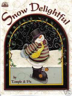 SNOW DELIGHTFUL~Temple & Pa~Tole Painting Book~Pics  