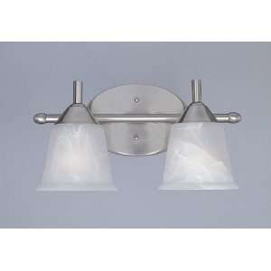  Solari Satin Platinum 2 Light Elegant Lamp