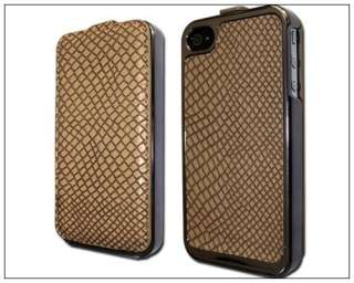  use snake skin Flip Leather Chrome Hard Back Case Cover for iPhone 