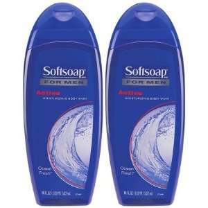  Softsoap Active Ocean Fresh Body Wash for Men, 18 oz, 2 ct 