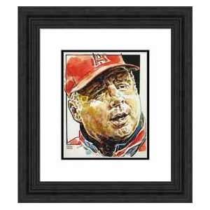  Framed Mike Scioscia Los Angeles Angels of Anaheim Print 