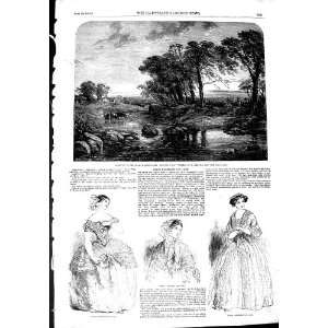   1851 PARIS FASHION ROYAL ACADEMY ART RIVER CATTLE TREE