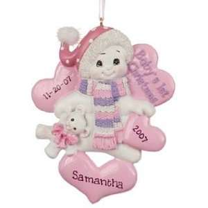  Personalized Snowbabys 1st Christmas Girl Christmas 