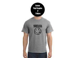 NIRVANA Smiley Face Logo T Shirt  