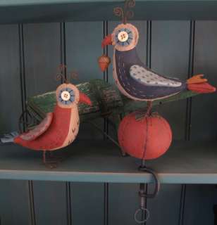 Primitive Folk Bird Pincushion & Sewing Clamp Pattern  