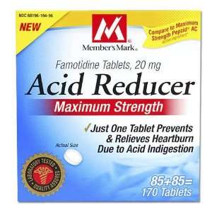Members Mark Generic Acid Reducer 20 mg Famotidine Compare to Maximum 