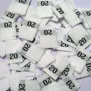  Size 20 Clothing Tabs Labels (Package of 100) Kitchen 