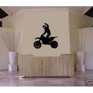  Wall Vinyl Decal Sticker   Dirtbike Rider Mx X Games Number 