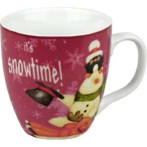  Konitz 14 Ounce Frostys Snowtime Mugs, Assorted, Set of 4 