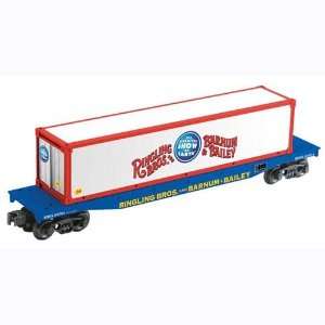  Ringling Bros Flatcar w/ Container Toys & Games