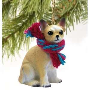   Tree Ornament   Chihuahua with Scarf Ornament 