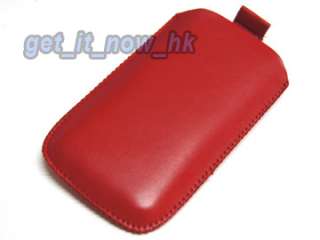 Red Leather Case Slide Cover For Samsung Google Nexus S i9020 i9023 4G 