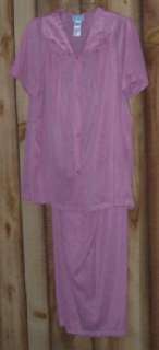 Vanity Fair Coloratura Pajamas GLAMOUR ROSE sz Medium  