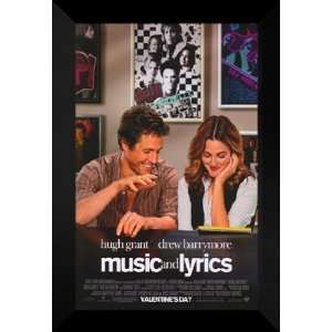  Music and Lyrics 27x40 FRAMED Movie Poster   Style A