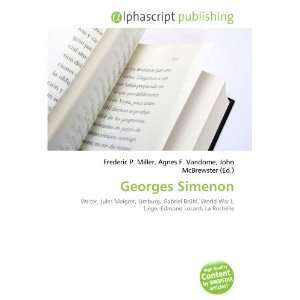  Georges Simenon (9786133729605) Books