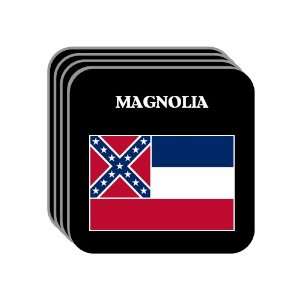  US State Flag   MAGNOLIA, Mississippi (MS) Set of 4 Mini 