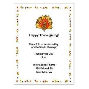  Turkey Party Invitation