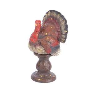  Pack of 2 Thanksgiving Turkey Table Top Figure Decorations 