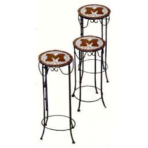 Mississippi State Bulldogs Leaded Stained Glass Nesting Tables (Set of 