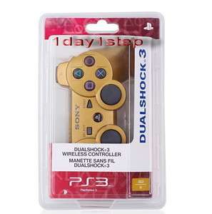    New Golden SixAxis DualShock 3 Wireless Controller For PS3  