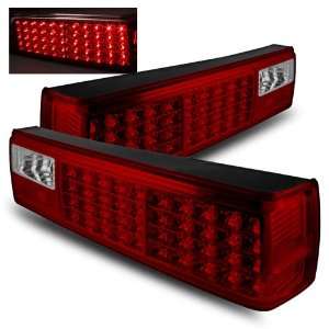  87 93 Ford Mustang Red/Clear LED Tail Lights Automotive