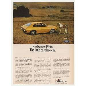  1970 Ford Pinto Little Carefree Car Pony Horse Photo Print 