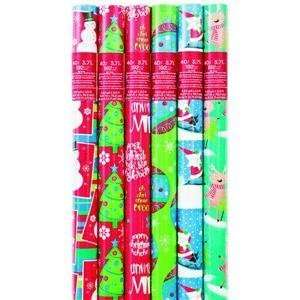 Cleo Inc. 14103447 W260 30 Snowy Mix 48 Count Wrapping Paper (Pack 