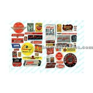   HO Scale 1940s 1950s Consumer Product Posters & Signs Toys & Games