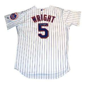  David Wright Mets Authentic Home Pinstripe Jersey   Back 
