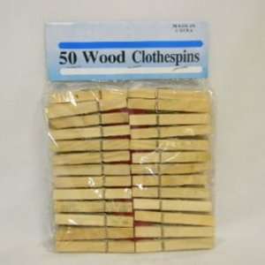  50Ct Wooden Cloth Pin Case Pack 100
