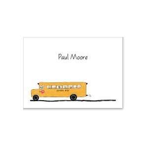  School Bus Folded Notecard