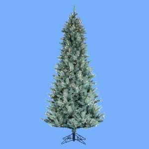  9 Pre Lit Artificial Designer Blue Spruce Christmas Tree 