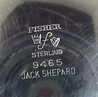 Fisher Silversmiths Jack Shepard Sterling Sugar Bowl  