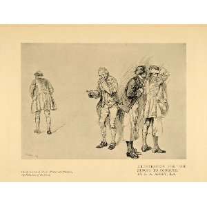  1899 Print E. A. Abbey Costumes Stoops To Conquer Play 