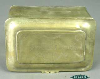 Fine Polish Silver Ethrog Esrog Etrog Box 1856 Judaica  