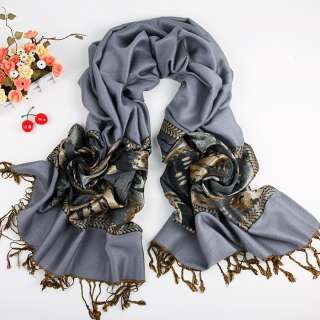  lurex India Style Cashmere scarf shawl wraps  