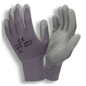  Nylon Palm Polyurethane Coated Gloves Medium, Dozen 