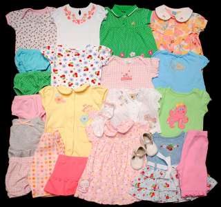 BABY GIRL CLOTHES LOT 0 3 MONTHS 3 MONTHS 0 6 MONTHS CARTERS CALVIN 