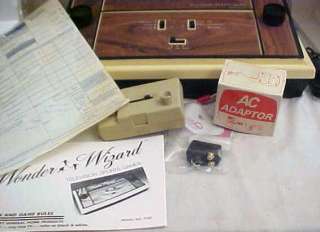 WONDER WIZARD PONG MODEL 7702 COMPLETE IN BOX WITH A/C ADAPTER IN BOX 