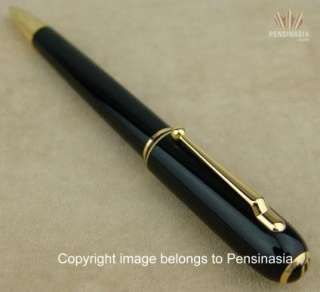 DUNHILL SIDECAR BLACK RESIN GOLD PLATED BALL POINT PEN  