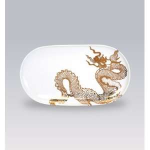  Caskata Dragon 16 in Oval Platter